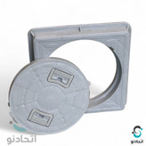 دریچه بازدید (منهول) پلیمری ۳۵ سانتی رنگ طوسی روشن