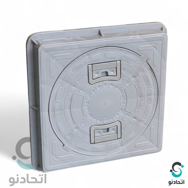 دریچه بازدید (منهول) پلیمری ۳۵ سانتی رنگ طوسی روشن