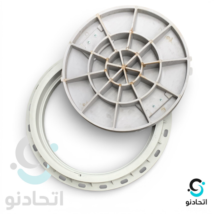 دریچه بازدید (منهول) پلیمری ۵۰ سانتی رنگ طوسی روشن
