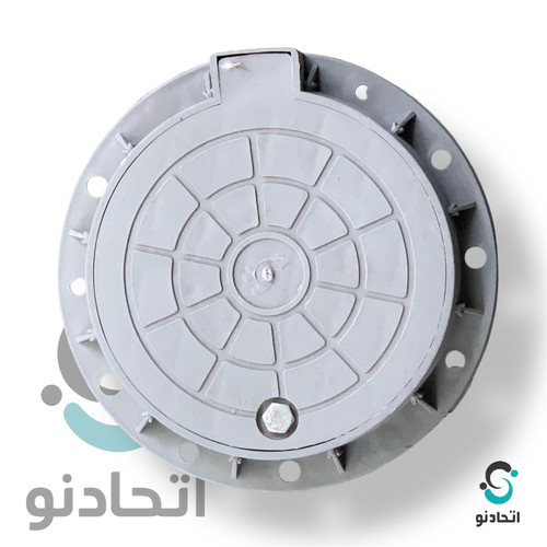 دریچه فاضلاب 20 سانتی لولا دار رنگ طوسی