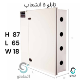 جعبه انشعاب آب دیواری 87 در ۶۵ ( تابلو انشعاب اب 5 کنتوره)( دریچه کنتور دیواری پنج کنتور)