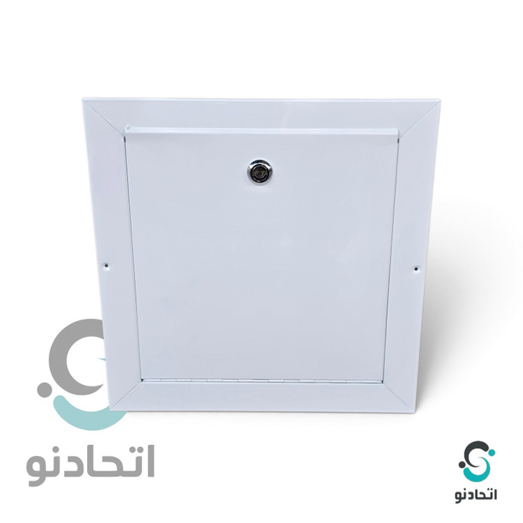 دریچه بازدید دیواری ۳۰ در ۳۰ فلزی با قفل زیمنسی (دریچه سقفی)