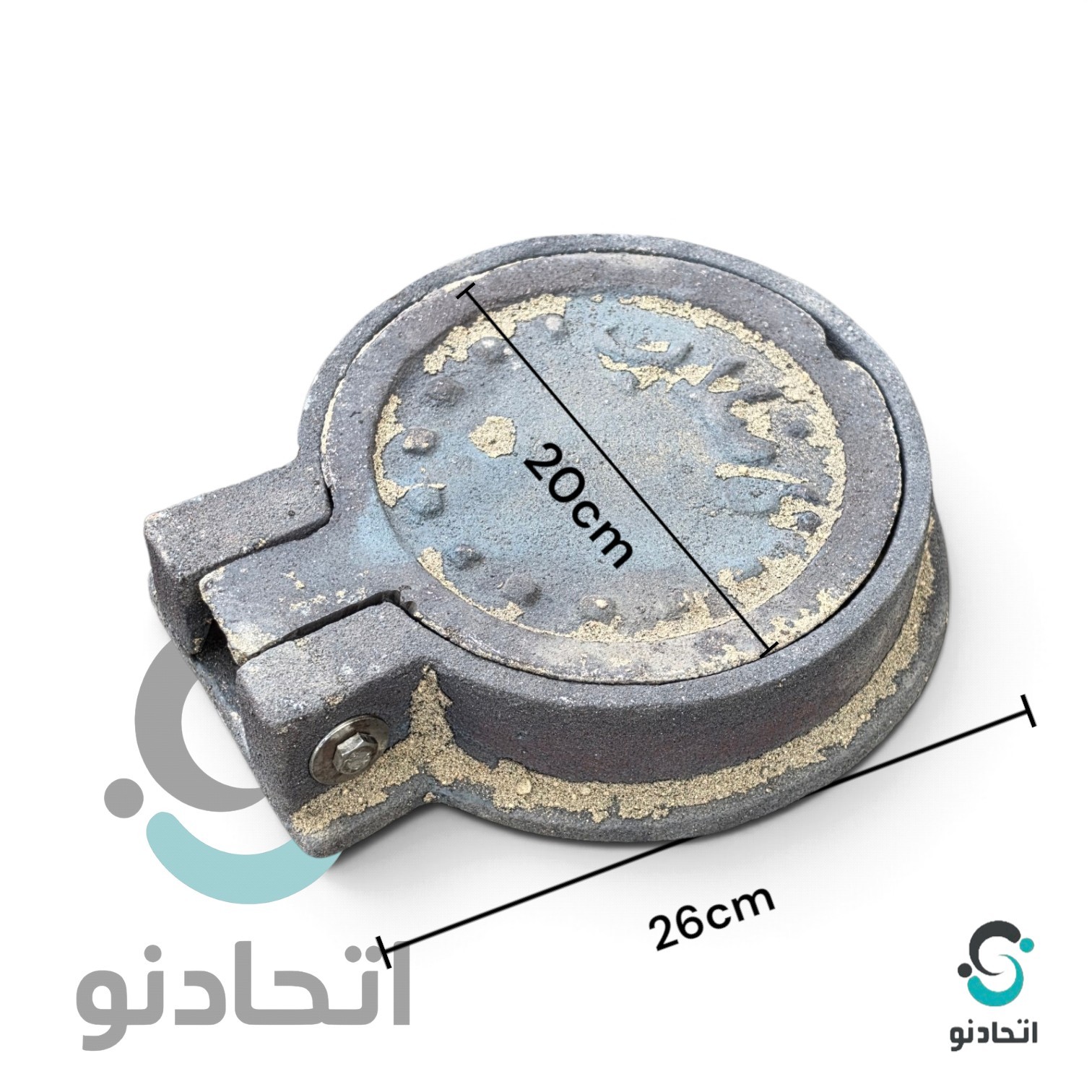 دریچه ۲۰ سانتی فاضلاب شهری چدنی لولا دار