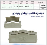 جعبه کنتور دیواری اب (رو کار ) دریچه کنتور دیواری